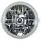 Oracle Lighting Sealed Beam 7 Round Chrome Housing H6024 LED White Halo Single 6905-001 - alternate 1
